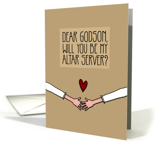 Godson - Will you be my Altar Server? - from Lesbian Couple card