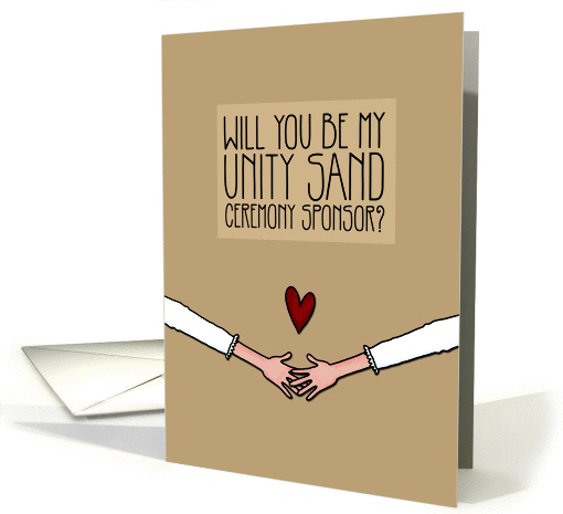 Will you be my Unity Sand Ceremony Sponsor? - from Lesbian Couple card