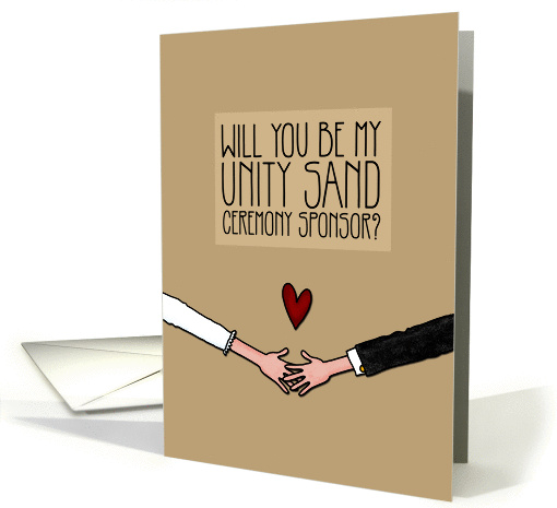 Will you be my Unity Sand Ceremony Sponsor? card (1043305)