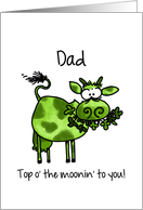 St. Patrick’s Day Cow - for my Dad card