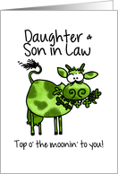 St. Patrick’s Day Cow - for my Daughter & Son in Law card