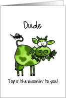 St. Patrick’s Day Cow - for my (male) Friend card