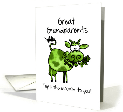 St. Patrick's Day Cow - for my Great Grandparents card (1045207)