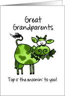 St. Patrick’s Day Cow - for my Great Grandparents card