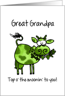 St. Patrick’s Day Cow - for my Great Grandpa card