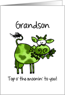 St. Patrick’s Day Cow - for my Grandson card