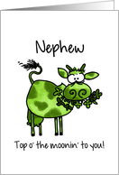 St. Patrick’s Day Cow - for my Nephew card