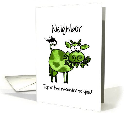 St. Patrick's Day Cow - for my Neighbor card (1045245)