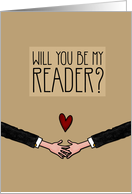 Will you be my Reader? - from Gay Couple card