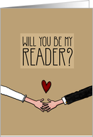 Will you be my Reader? card