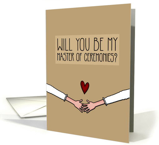 Will you be my Master of Ceremonies? - from Lesbian Couple card