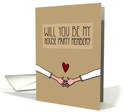 Will you be my House Party Member? - from Lesbian Couple card