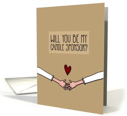 Will you be my Candle Sponsor? - from lesbian Couple card (1046229)
