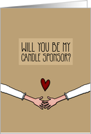 Will you be my Candle Sponsor? - from lesbian Couple card