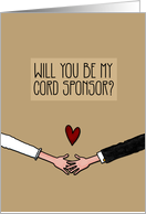 Will you be my Cord Sponsor? card