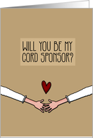 Will you be my Cord Sponsor? - from Lesbian Couple card