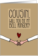 Cousin - Will you be my Bell Ringer? - from Lesbian Couple card