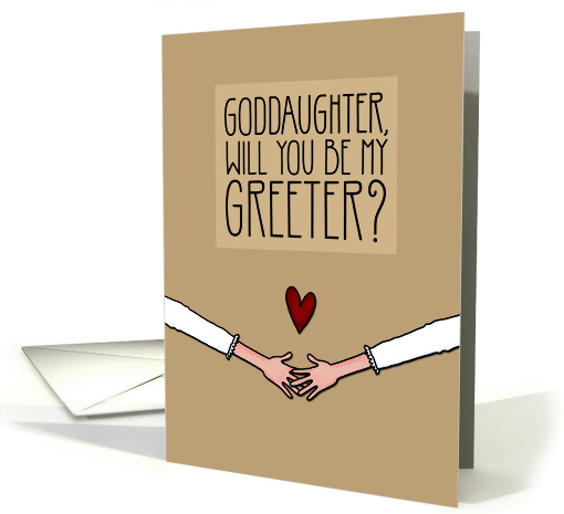 Goddaughter - Will you be my Greeter? - from Lesbian Couple card