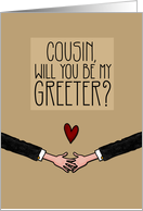 Cousin - Will you be my Greeter? - from Gay Couple card
