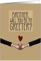 Brother - Will you be my Greeter? - from Gay Couple card