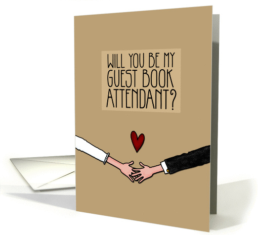 Will you be my Guest Book Attendant? card (1049669)