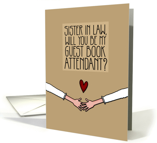 Sister in Law - Will you be my Guest Book Attendant? -... (1049791)