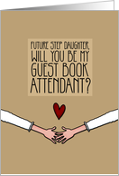 Future Step Daughter - Will you be my Guest Book Attendant? - Lesbian card