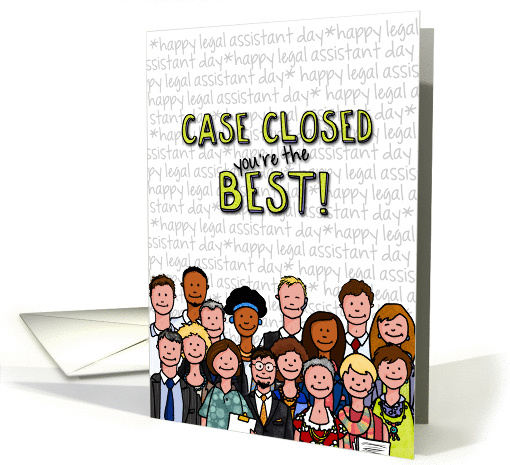 Happy Legal Assistant Day - Case Closed! card (1050041)