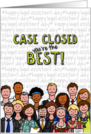 Happy Legal Assistant Day - Case Closed! card