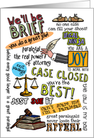 Happy Paralegal Day - wordcloud card