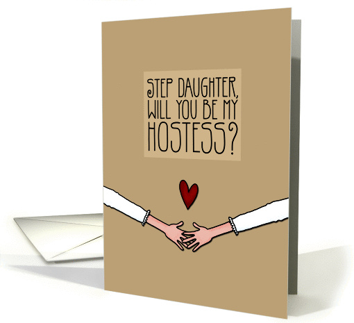 Step Daughter - Will you be my Hostess? - Lesbian Couple card