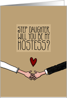 Step Daughter - Will you be my Hostess? card