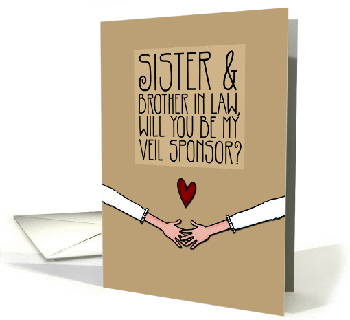 Sister and Brother in Law - Will you be my Veil Sponsor?... (1052567)