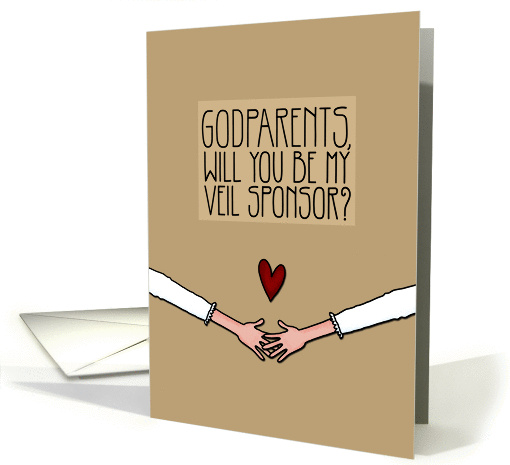Godparents - Will you be my Veil Sponsor? - Lesbian Couple card