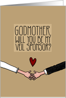 Godmother - Will you be my Veil Sponsor? card