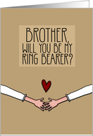 Brother - Will you be my Ring Bearer? - from Lesbian Couple card