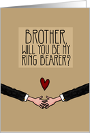 Brother - Will you be my Ring Bearer? - from Gay Couple card