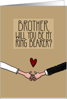 Brother - Will you be my Ring Bearer? card