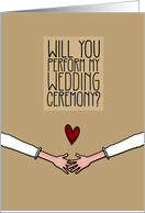 Will you perform my Wedding Ceremony? - from Lesbian Couple card