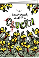 Great Aunt - What the Cluck?! - Zombie Easter Chickens card