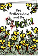 Brother in Law - What the Cluck?! - Zombie Easter Chickens card