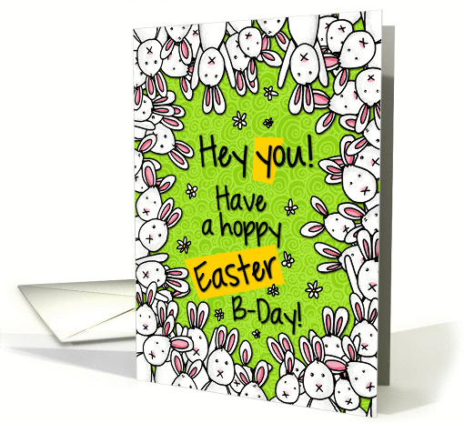 Hoppy Easter Birthday Bunnies card (1059225)