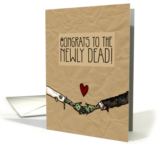 Zombie themed Wedding Congratulations card (1062157)