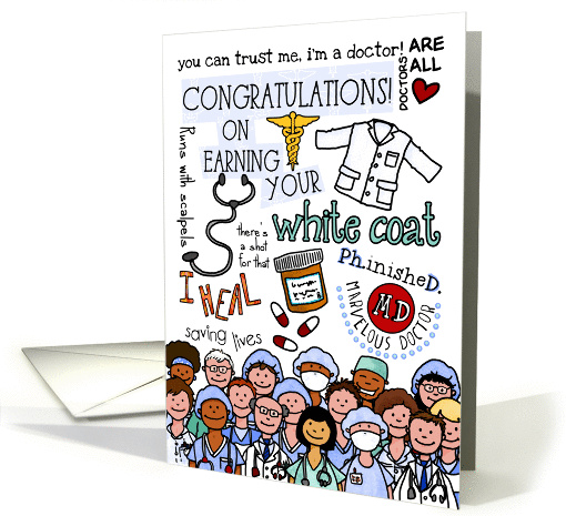 Congratulations - Earning your white coat card (1080880)