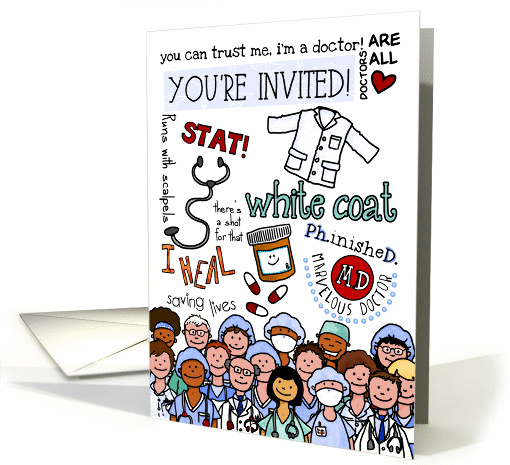 White Coat Ceremony Celebration Invitation card (1080894)