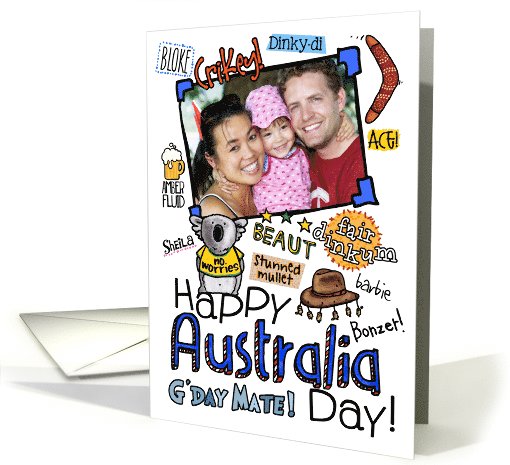 Happy Australia Day Photo card (1109736)