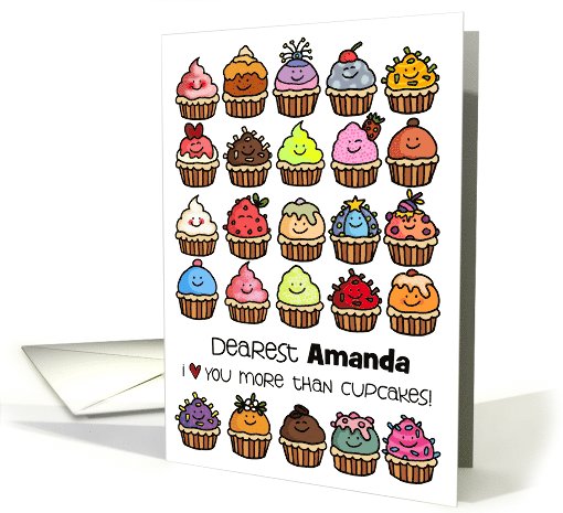 Birthday Cupcakes - customize for any name card (1110662)