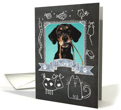 Thanks Pet Sitter Chalkboard - Photocard card (1112570)