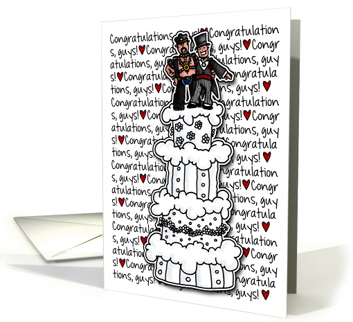 Congratulations - Gay Wedding Couple card (1119144)