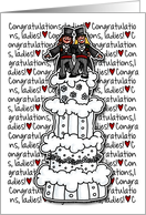 Congratulations - Lesbian Wedding Couple card